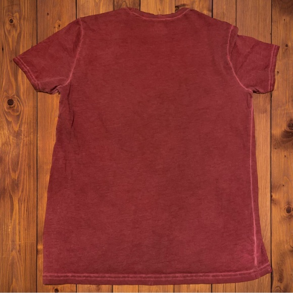 Express New York Vintage Red Died Shirt Lion Logo Buckle American Eagle - Picture 5 of 5